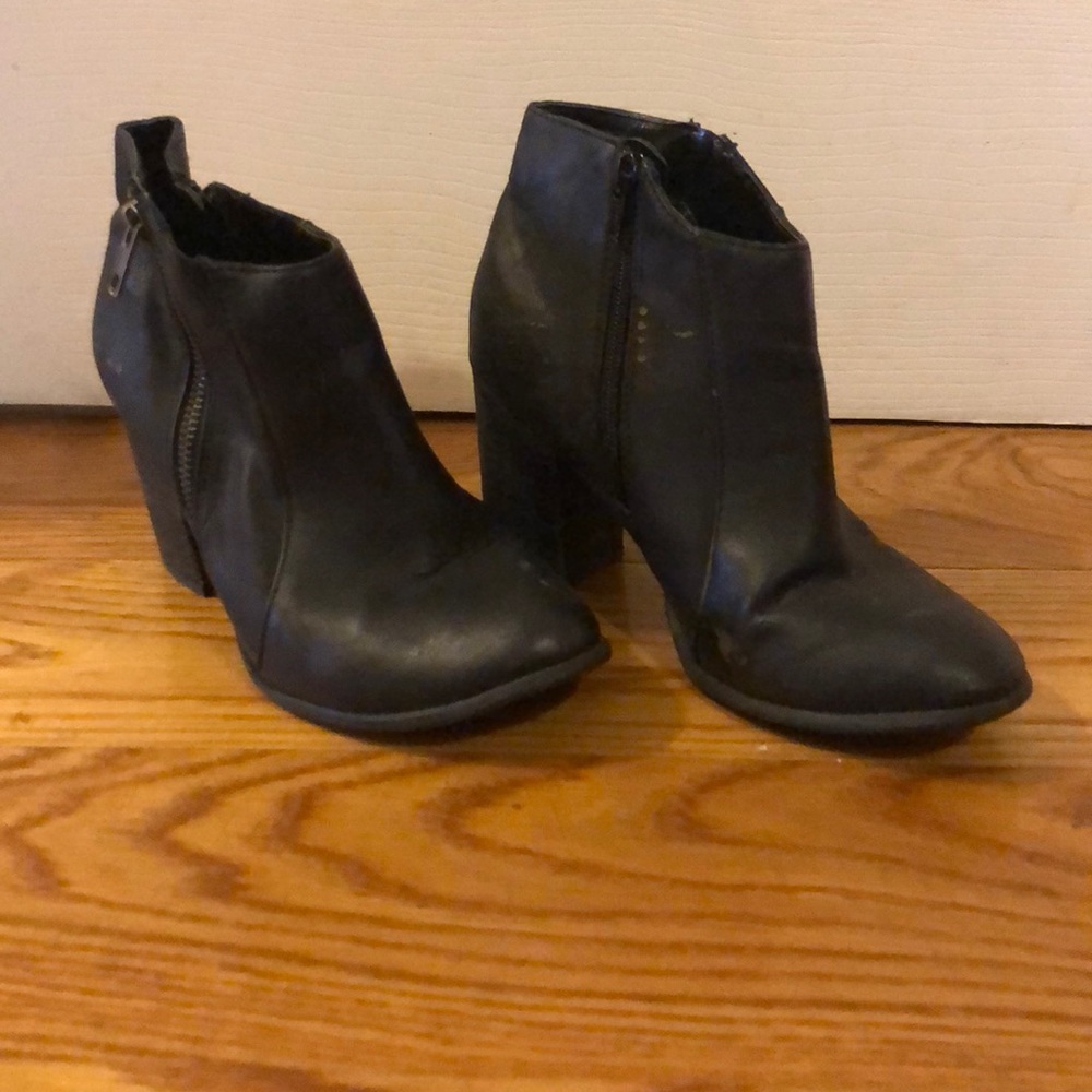 Black ankle boots